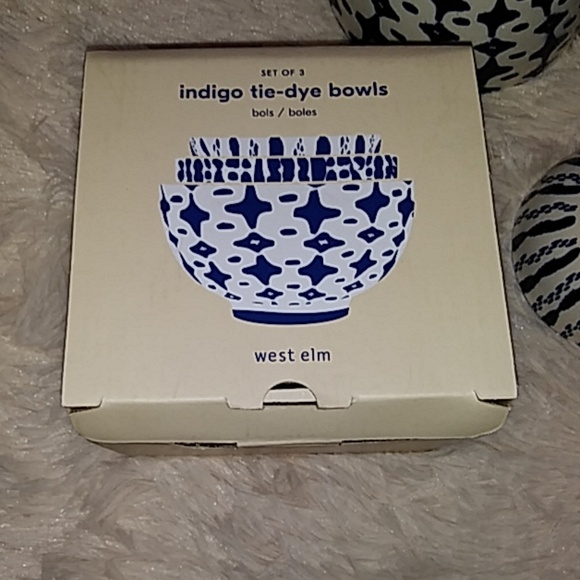 Indigo tie-die bowls - Picture 7 of 8